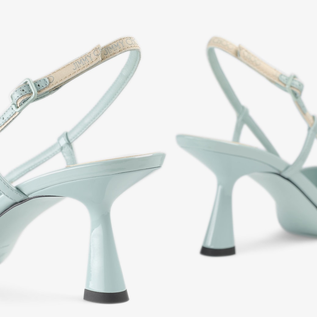 Camila 65 |Light Verde Patent Slingback Pumps | JIMMY CHOO