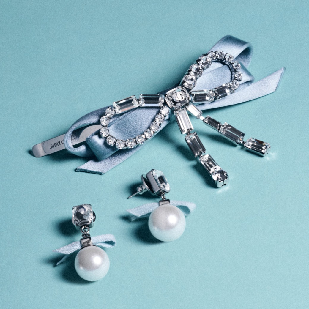 Jimmy Choo Crystal Bow Slide