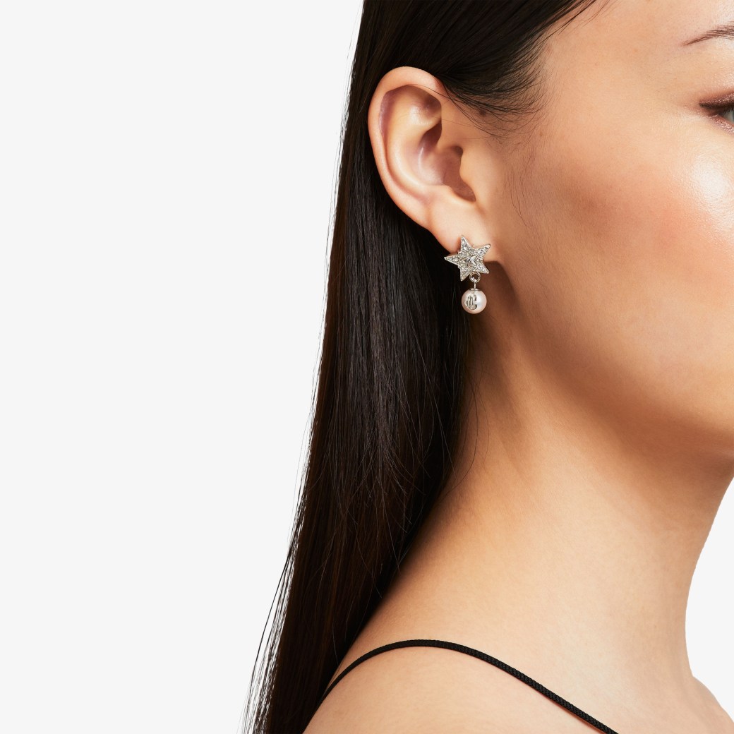 Jimmy Choo Crystal Star Earrings