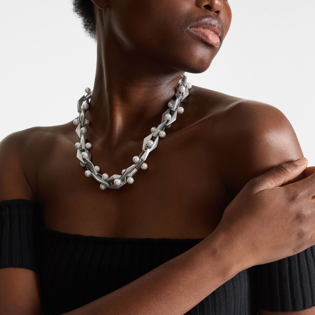 Jimmy Choo Diamond Chain Necklace