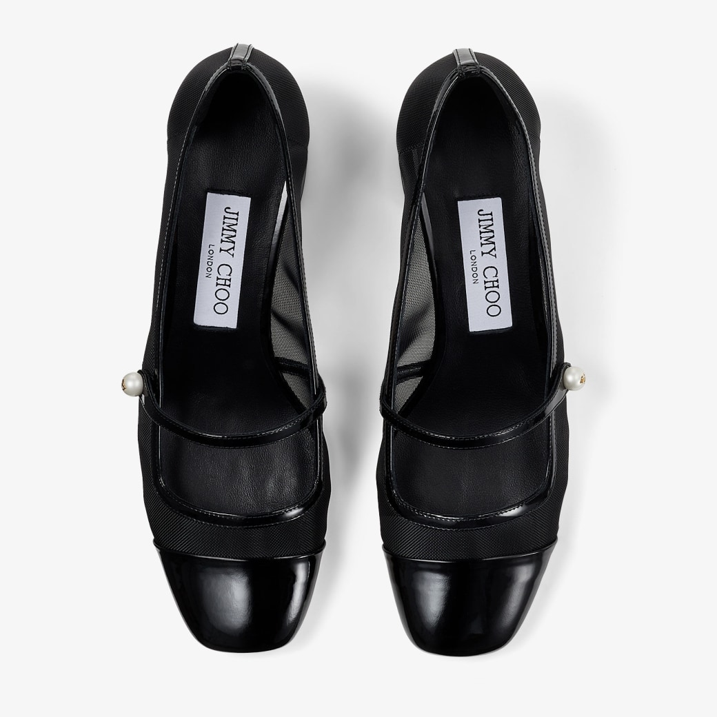 【未使用級】JIMMY CHOO TRACI 90 MESHパンプス　黒　36 未使用級】JIMMY CHOO TRACI 90 MESHパンプス 黒 36