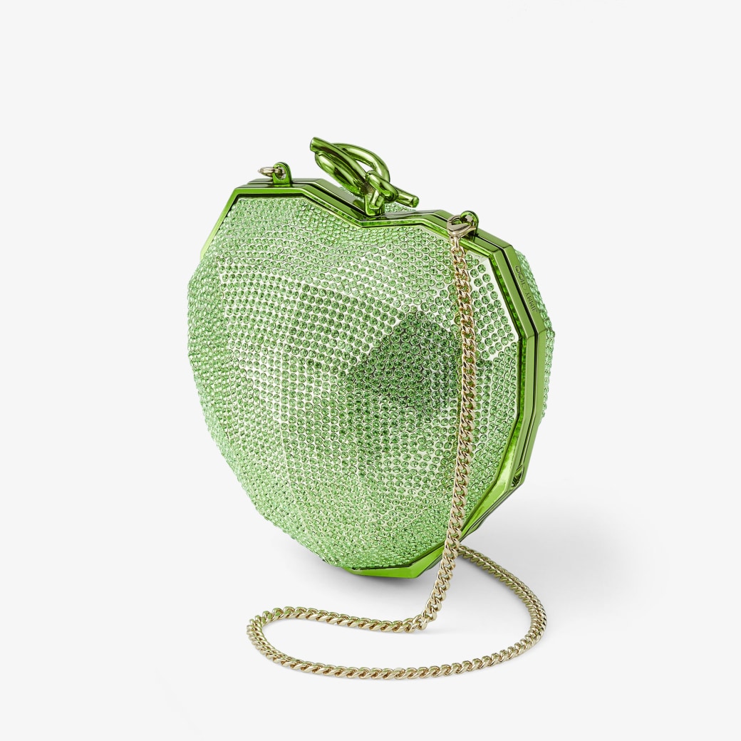 Jimmy Choo Faceted Heart Clutch