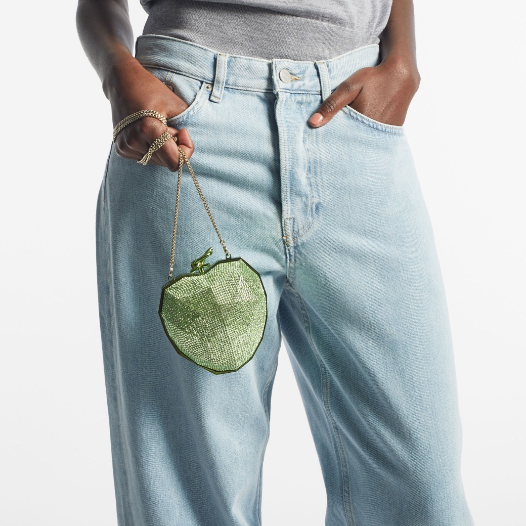 Jimmy Choo Faceted Heart Clutch