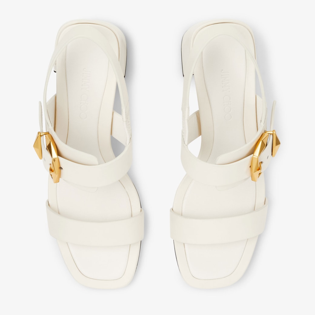 Hawke 70|Latte/Gold Leather Sandals| JIMMY CHOO AU