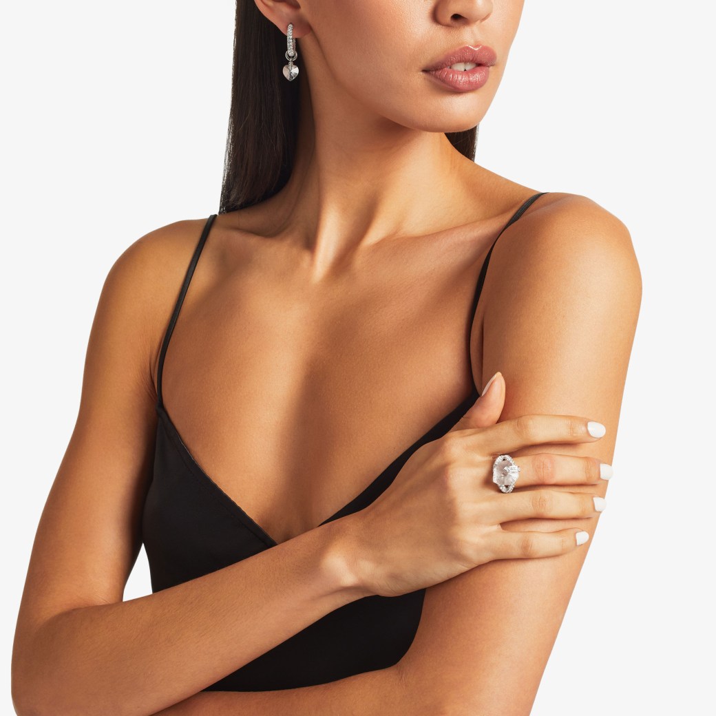 Jimmy Choo Heart Double Ring