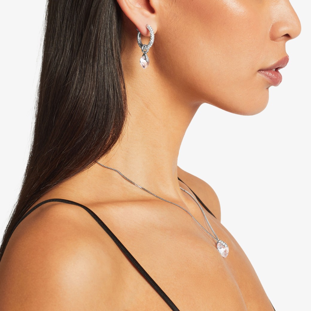 Jimmy Choo Heart Hoops