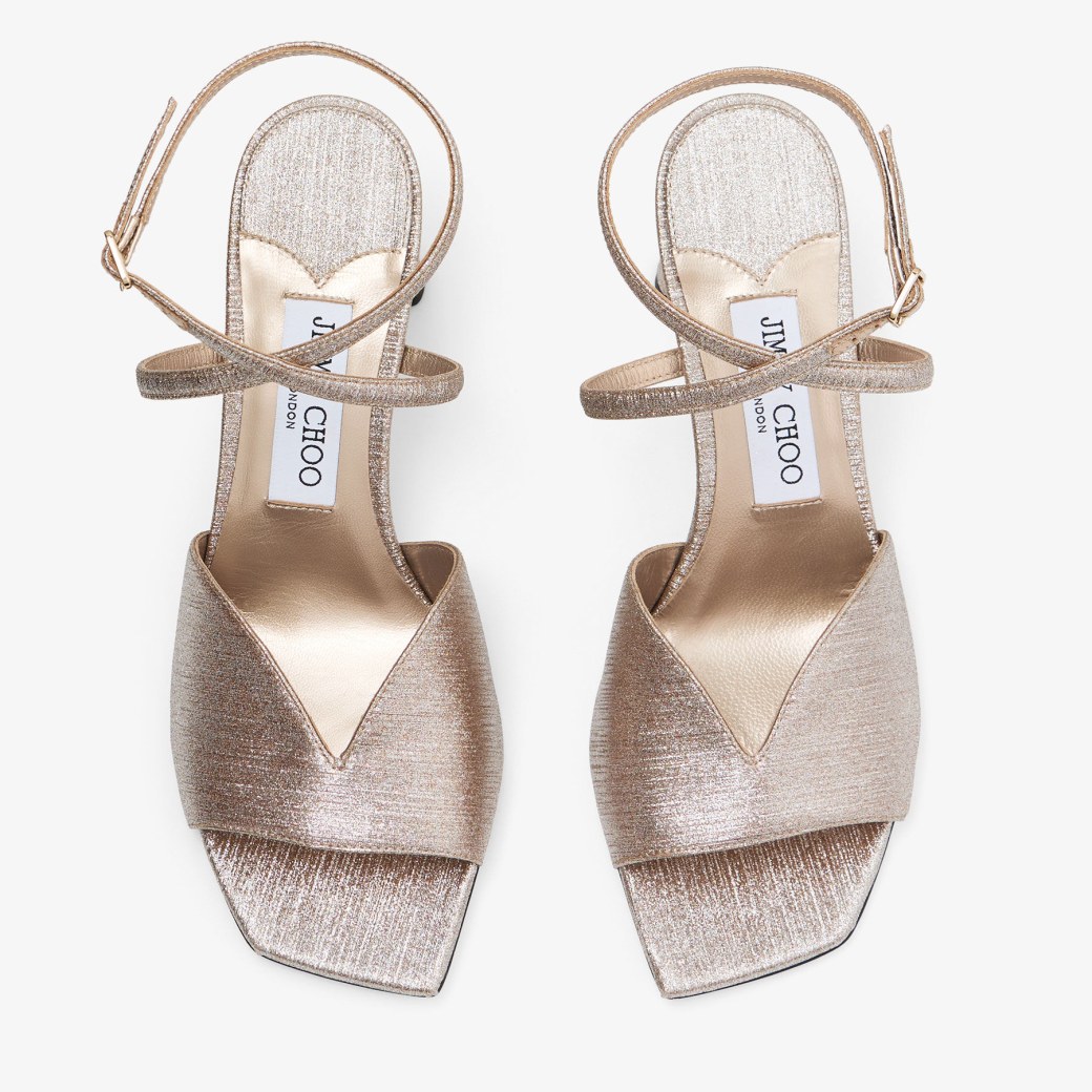【Jimmy Choo】カーリ75 Macaron グリッターサンダル Karli 75 | Macaron Glitter Sandals | JIMMY CHOO