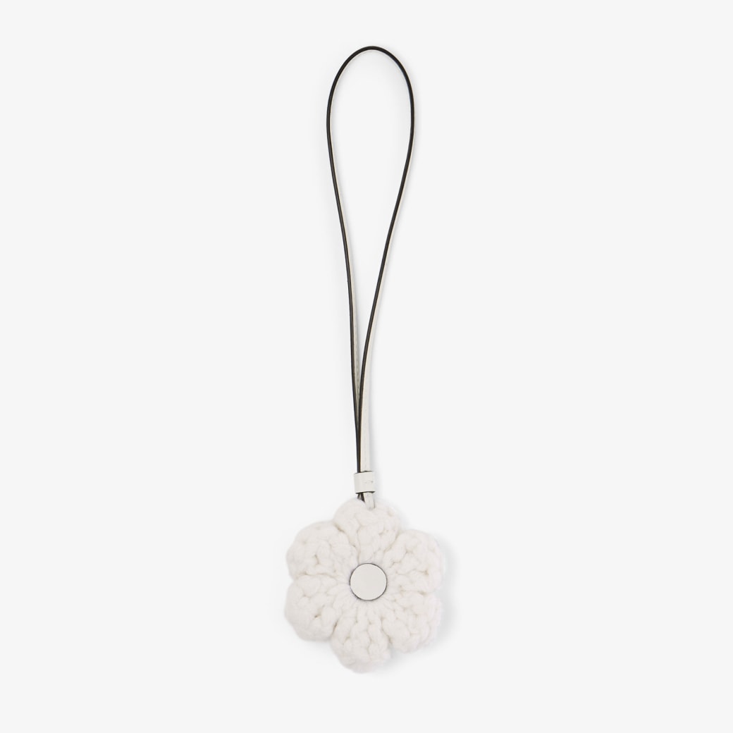 Jimmy Choo Knitted Flower Charm