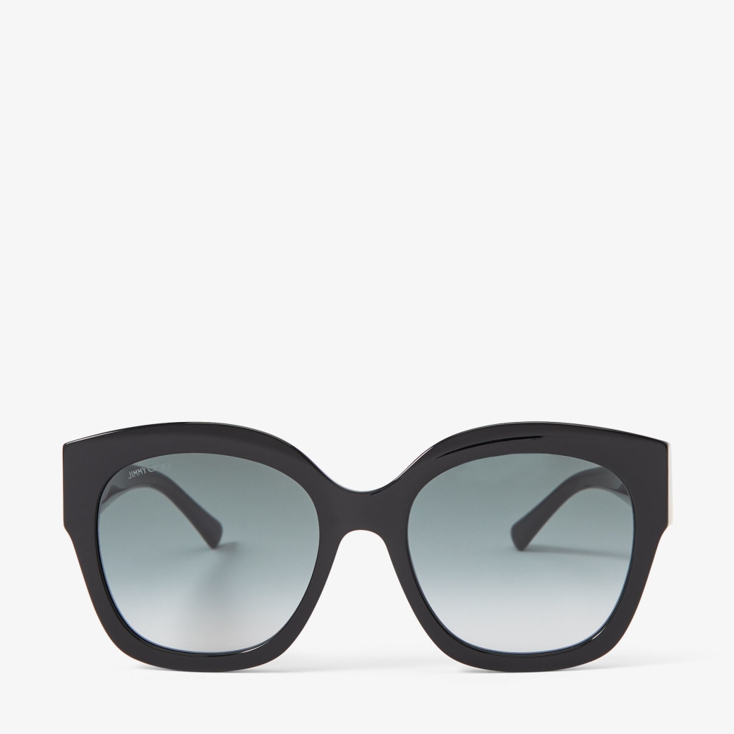 JIMMY CHOO スクエアフレムサンクラス LEELAS 8079O Jimmy Choo Eyewear Leela square-frame Sunglasses | Black