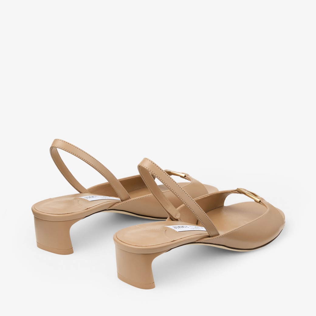 Lev 35 | Biscuit Nappa Leather Sandals | JIMMY CHOO