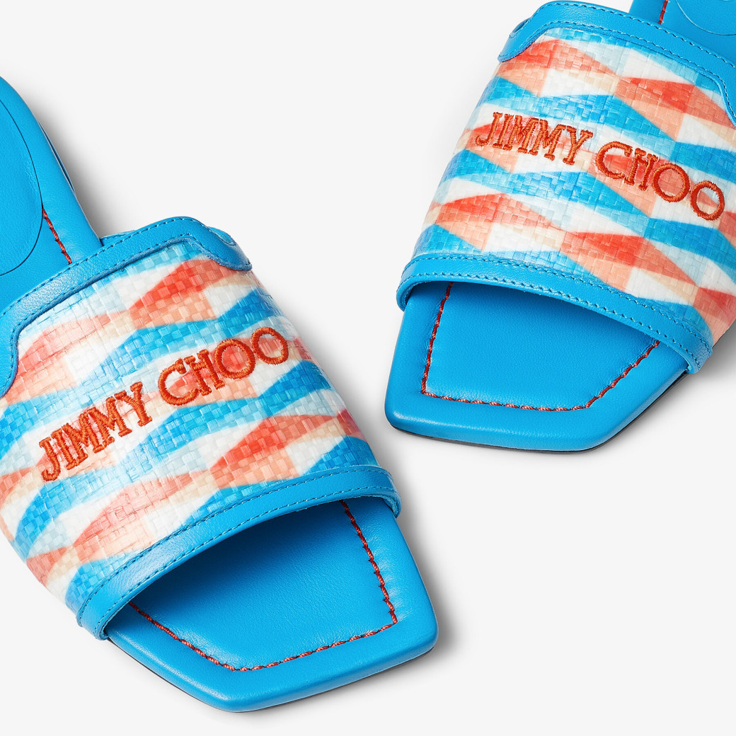 Nako Flat | Sky Nappa Leather Flats | JIMMY CHOO