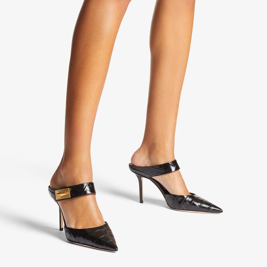 【新品未使用】JIMMY CHOO MARCEL 85 パイソン柄 ミュール 新品未使用】JIMMY CHOO MARCEL 85 パイソン柄 ミュール