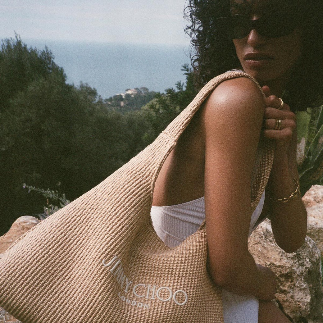 Jimmy Choo Beach Diamond Hobo L