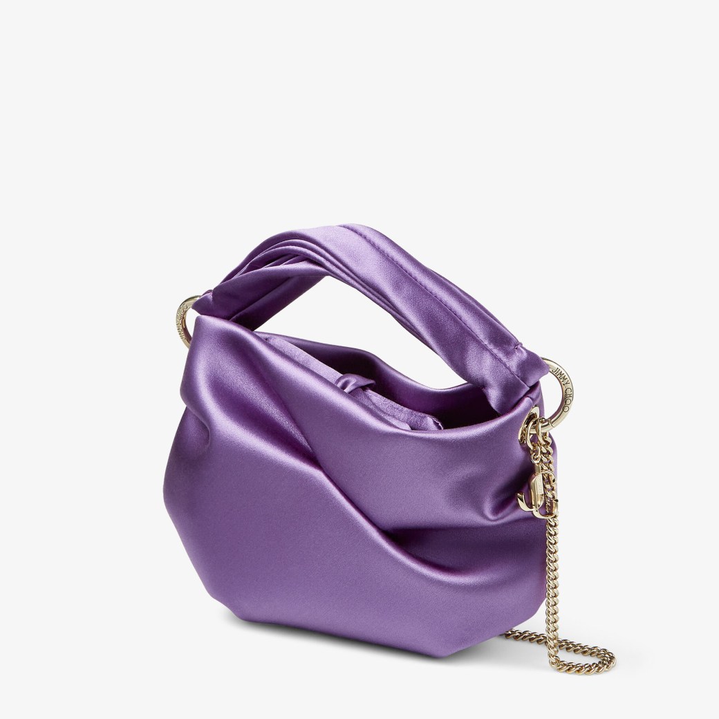 BONNY | Wisteria Satin Bag with Twisted Handle | Winter 2022 collection ...