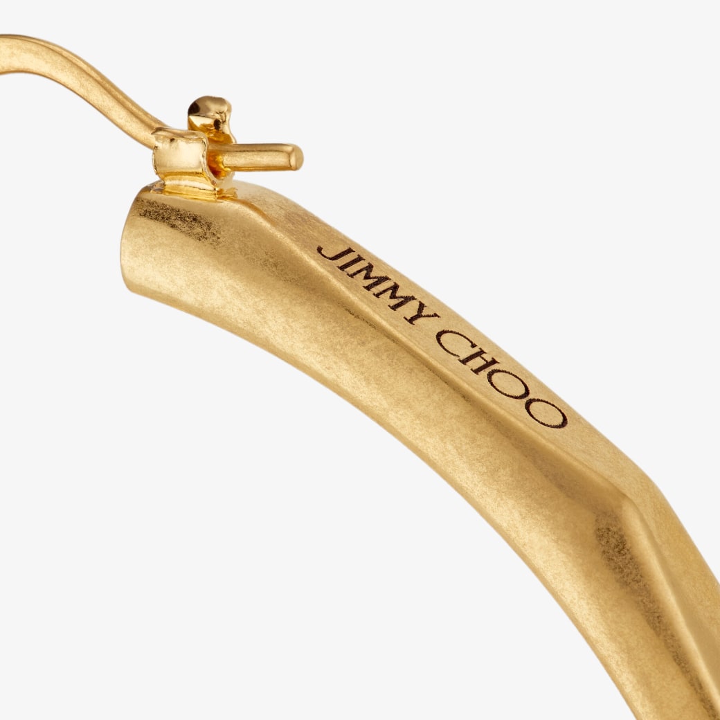 Jimmy Choo Diamond Chain Hoops M