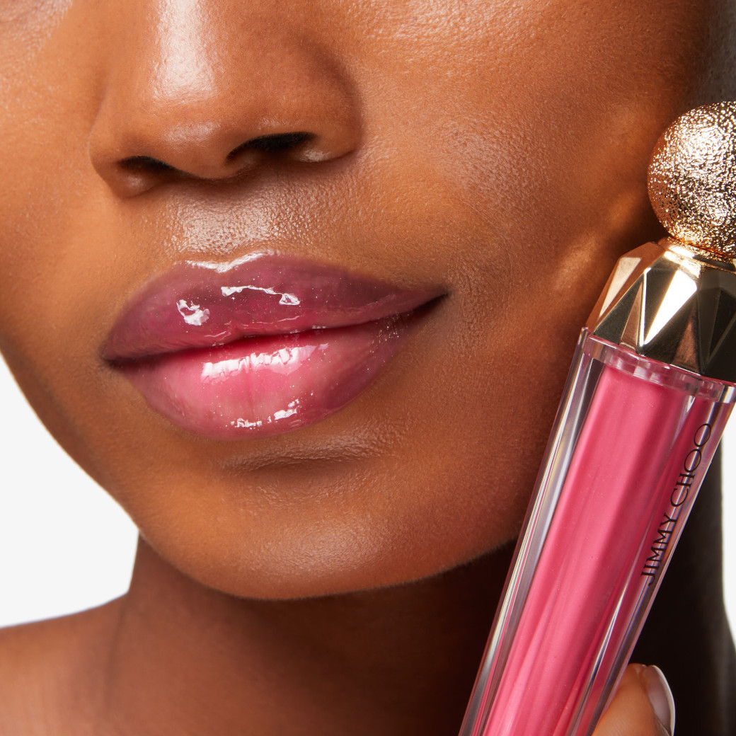 Fuchsia Glow Glitter Plumping Lip Gloss Beauty Collection JIMMY CHOO US