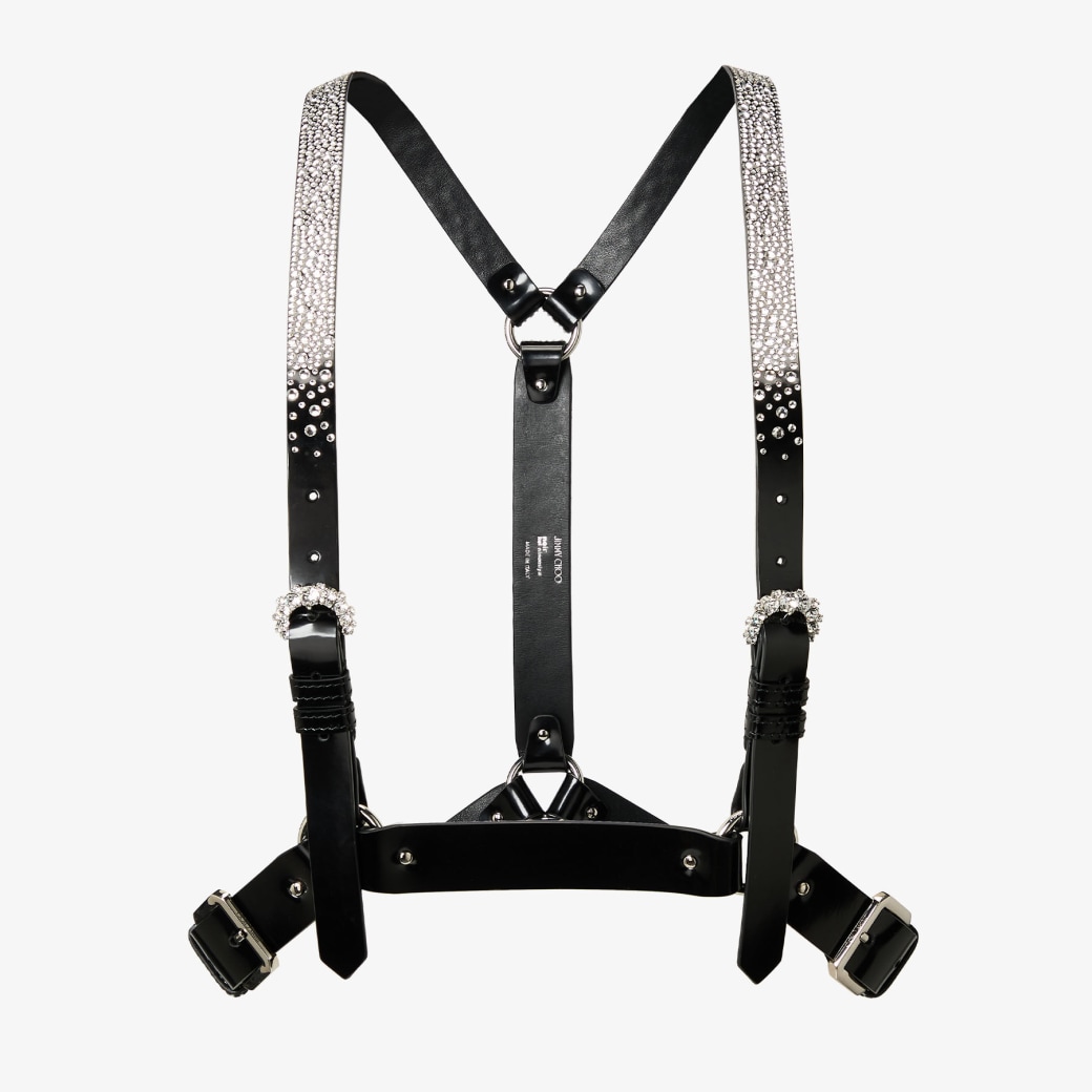 Jimmy Choo Jimmy Choo noir kei ninomiya Crystals Harness