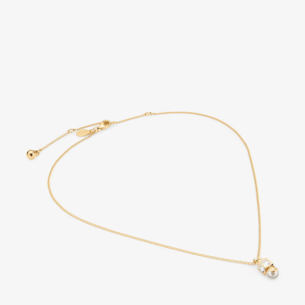 Jimmy Choo JC Pearl Cube Pendant