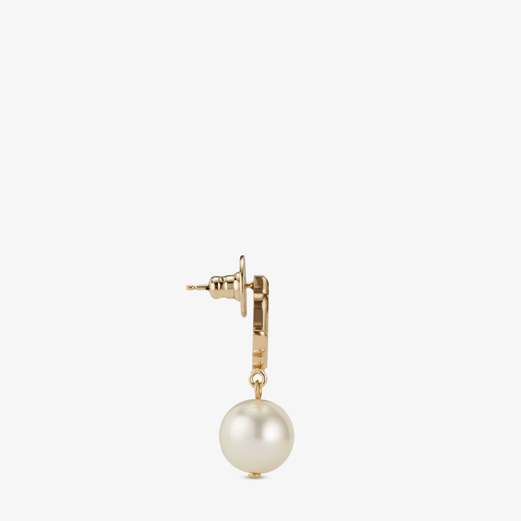 Gold-Finish Metal JC Pearl Stud Earrings | JC Pearl Studs | Jewellery ...