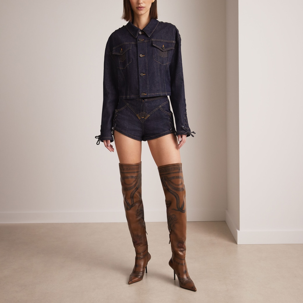 Jimmy Choo Jimmy Choo / Jean Paul Gaultier Over The Knee Boot 90