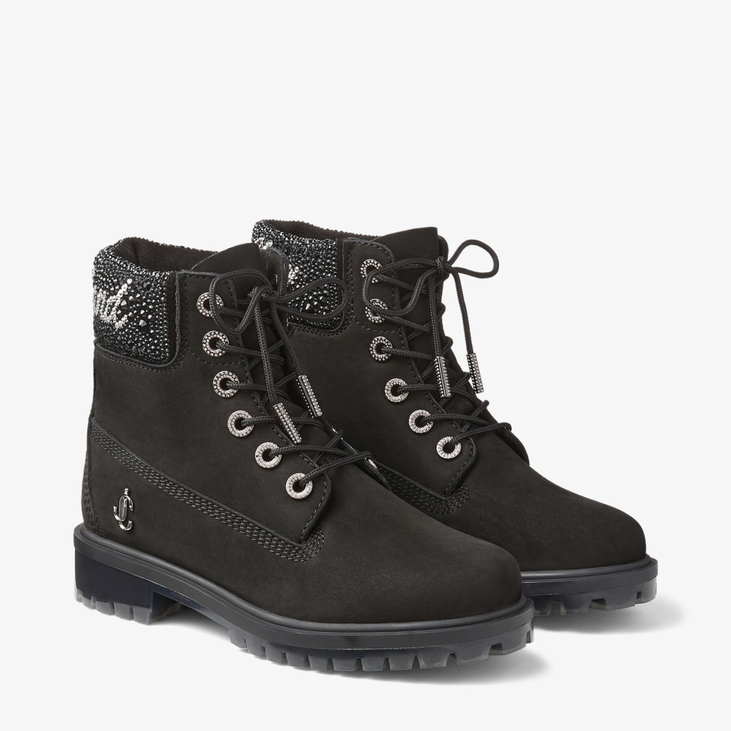 Jimmy Choo Jimmy Choo X Timberland 6 Inch Crystal Cuff Boot