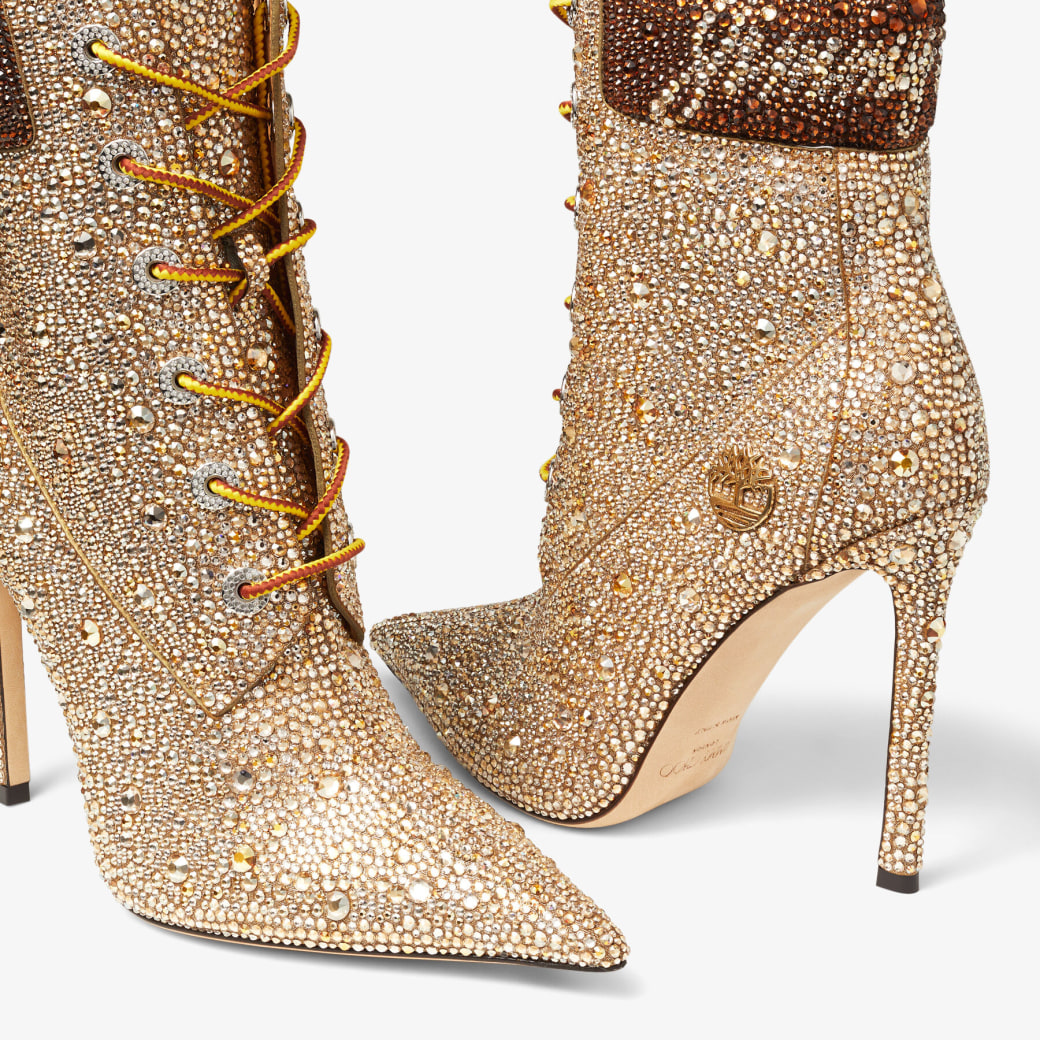 Jimmy Choo Jimmy Choo X Timberland 6 Inch Crystal Boot