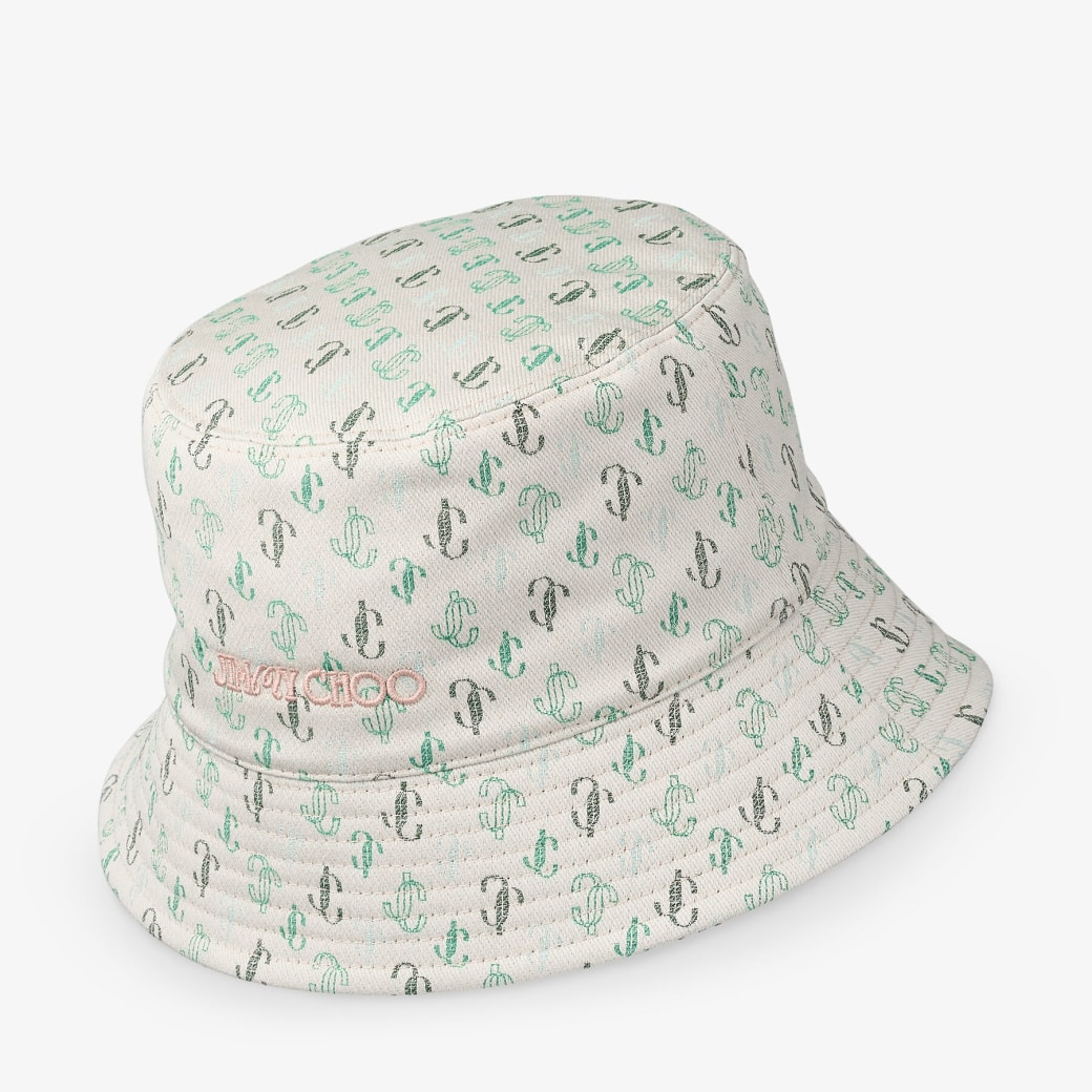 Jimmy Choo Jimmy Choo / Malbon 2.0 Monogram Bucket Hat