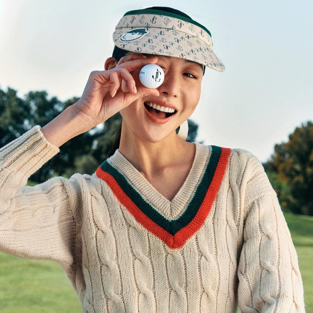 Jimmy Choo Jimmy Choo / Malbon 2.0 Monogram Visor