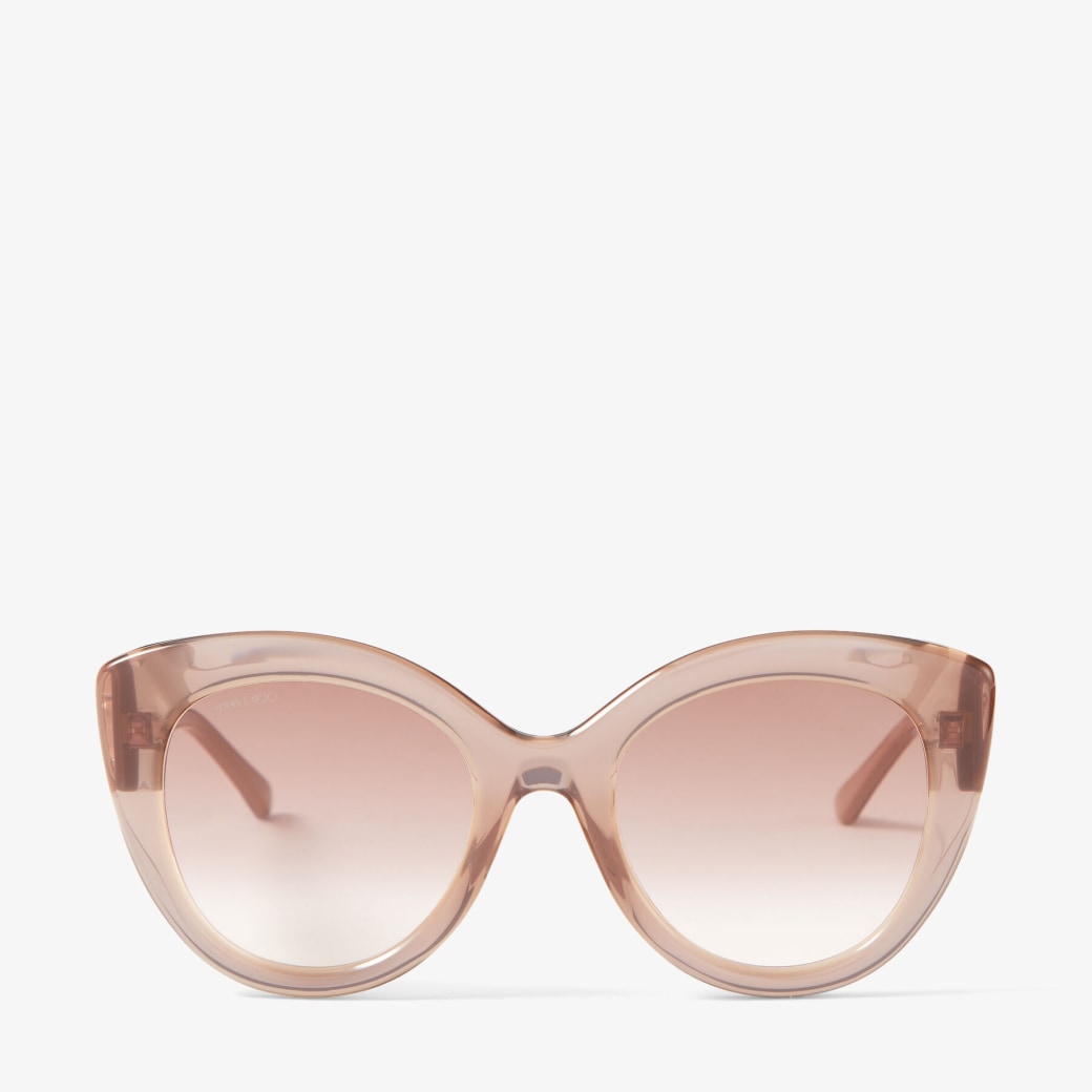 Nude Cat-Eye Sunglasses with JC Monogram | LEONE/S 52 | Autumn 2021 ...