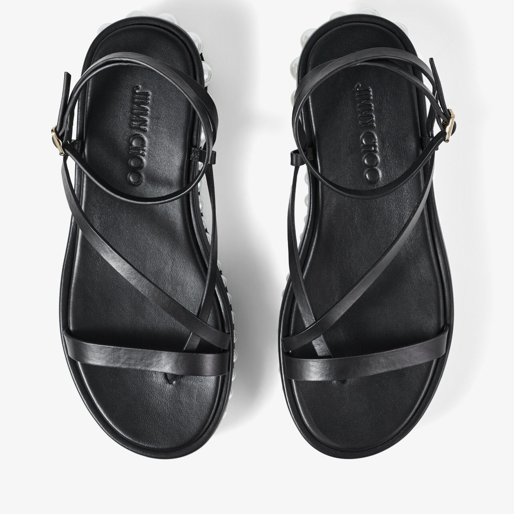 jimmy choo pine flat sandals