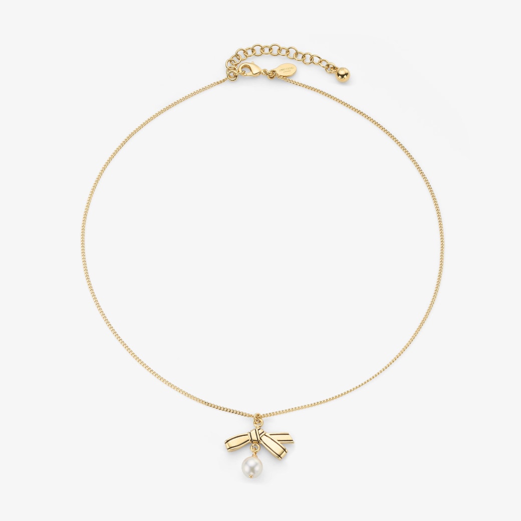 Jimmy Choo Ribbon Pendant Necklace