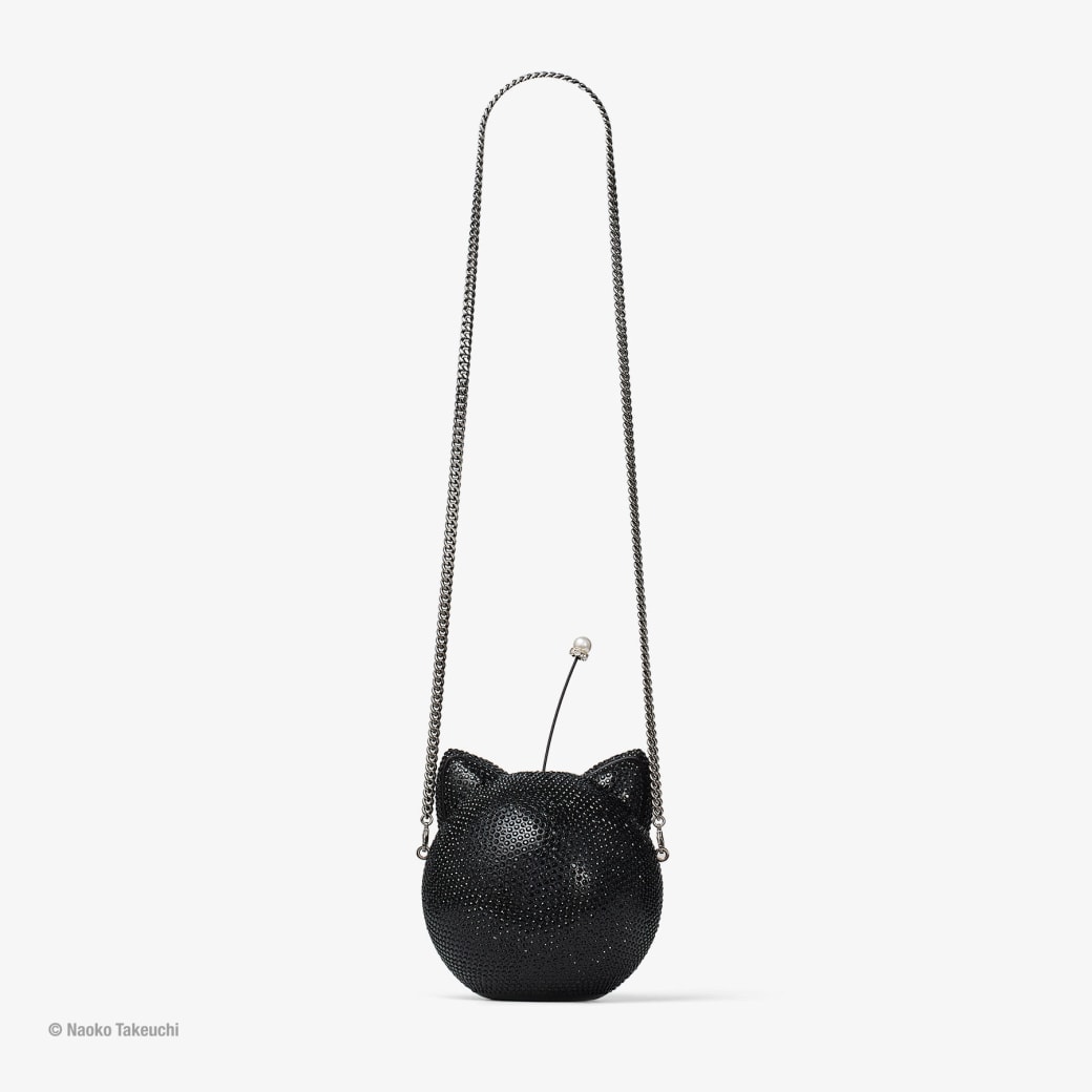 Jimmy Choo Crystal Luna-P Ball Minaudiere Clutch