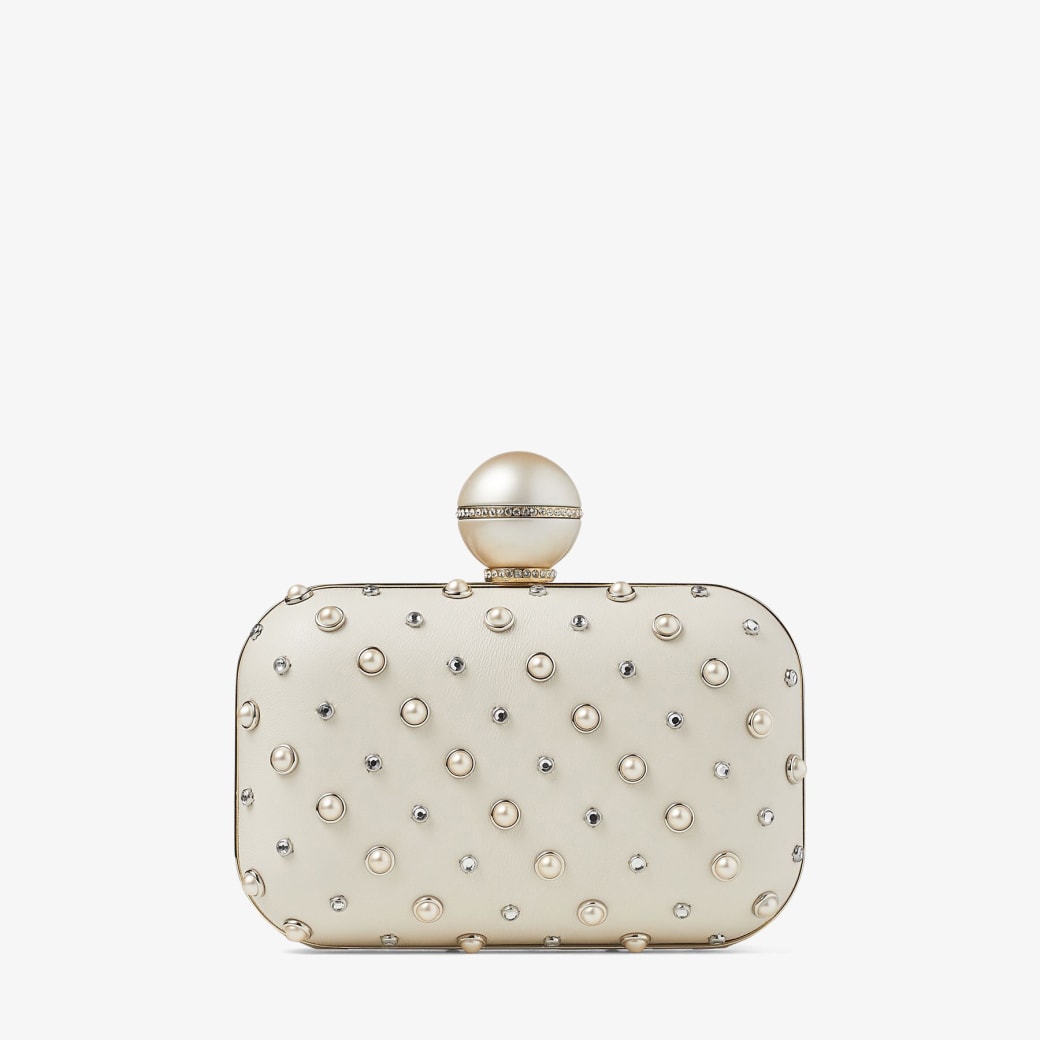 Jimmy Choo - Pearl Mix Clutch Bag with Ball Clasp