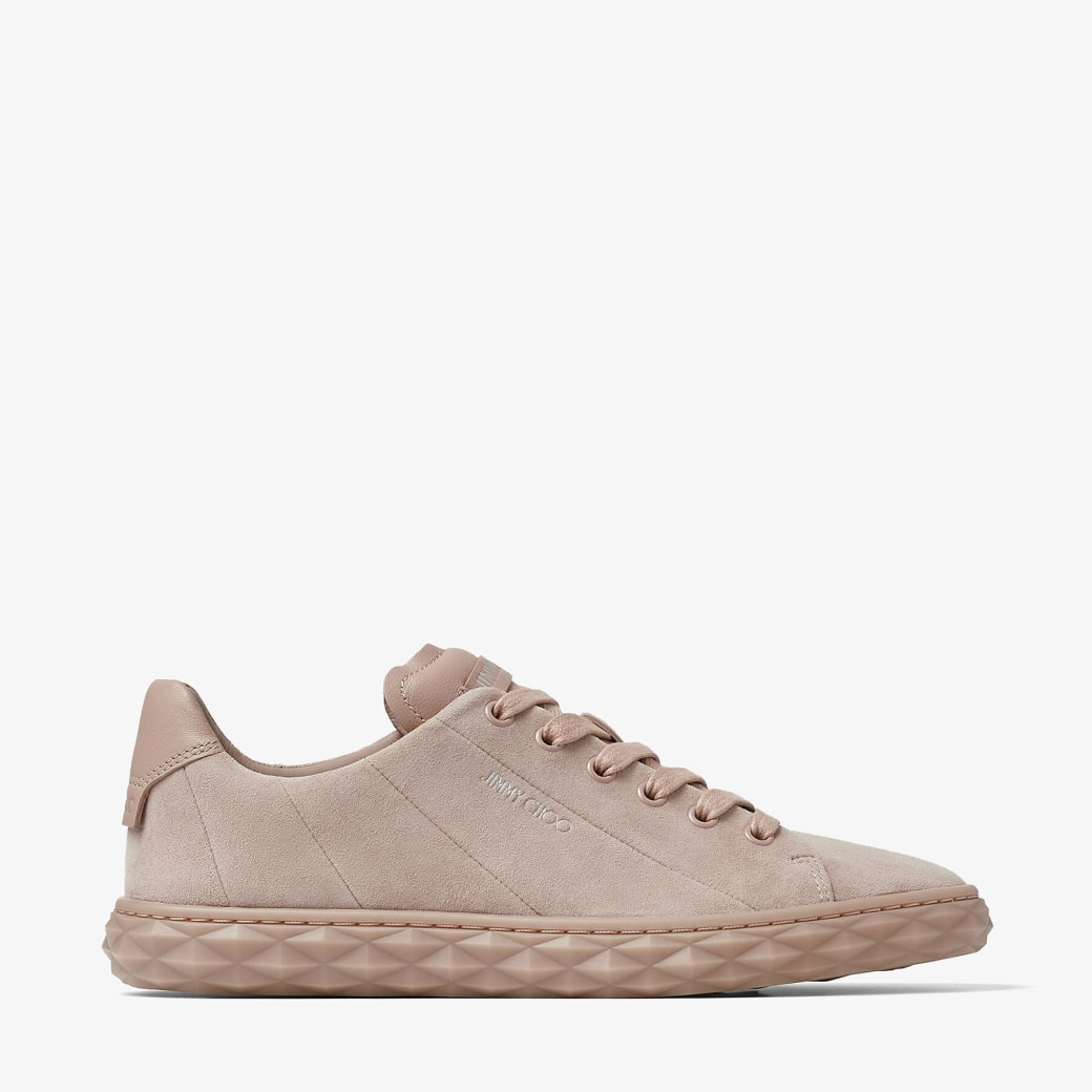 Jimmy Choo – Ballet Pink Suede and Nappa Low-Top Trainers
