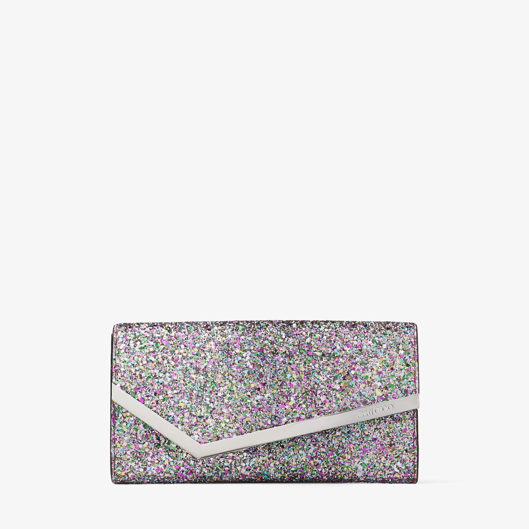Jimmy Choo – Confetti Glitter Fabric Clutch Bag