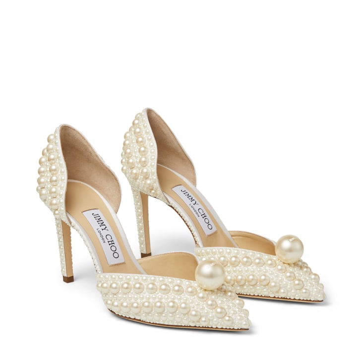 jimmy choo wedding shoes pearl