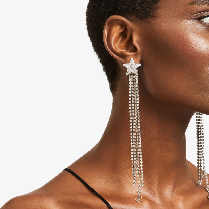 Jimmy Choo STAR FRINGE EARRINGS