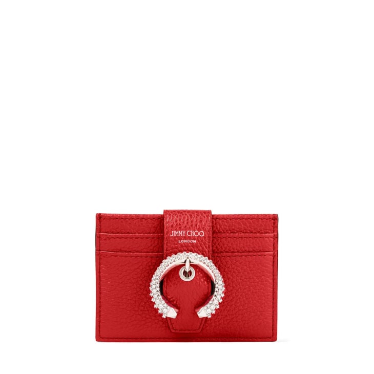 red purse wallet