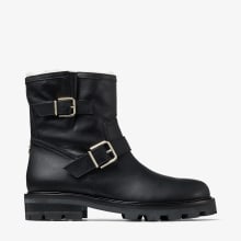 ◆正規品・新品◆Jimmy Choo  Black Leather Biker Ii Boots Biker II leather boots in black - Jimmy Choo | Mytheresa