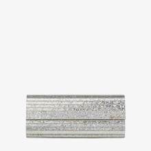 ⭐️tea⭐️美品 JIMMY CHOO グリッター クラッチバッグ SWEETIE | Champagne コースグリッター アクリル・クラッチバッグ