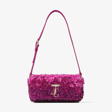 【JIMMY CHOO】Avenue Quad XS-Rao-Fuchsia ★関税送料込み JIMMY CHOO ジミーチュウ パールストラップ付き ショルダー