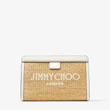 Jimmy Choo Avenue ポーチ キャメル Avenue Pouch|Gold Raffia SLG| JIMMY CHOO AU
