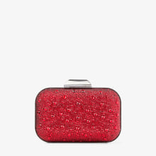 【23SS NEW】Jimmy Choo/ Cloud クリスタル クラッチバッグ /Red 23SS NEW】Jimmy Choo/ Cloud クリスタル クラッチバッグ /Red