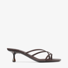 送料込/関税込■Jimmy Choo■Etana 50 レザーミュール Etana Mule 50|Gold Metallic Leather Sandals| JIMMY CHOO