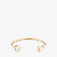 JIMMY CHOO 国内買付 Daisy Pearl Bracelet ゴールド 真珠 カフ JIMMY CHOO 国内買付 Daisy Pearl Bracelet ゴールド 真珠 カフ