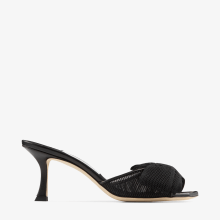 Jodi 70 | Black Mesh Sandals | JIMMY CHOO