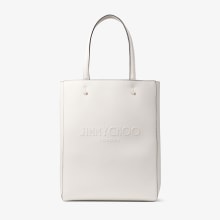 Lenny N/S M|Latte Embossed Leather Tote Bag| JIMMY CHOO