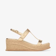 シューズ・サンダルその他 JIMMY CHOO Woman Wedge shoes Gold ELYNA85MNA GOLD Jimmy Chooアウトレット：ハイヒール レディース - ゴールド