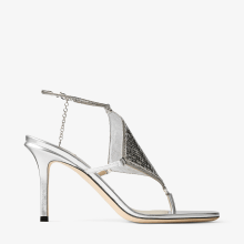 サンダル・ミュール JIMMY CHOO PERLA120 LLIC NAPPA SANDAL JIMMY CHOO PERLA120 METALLIC NAPPA SANDAL (Jimmy Choo
