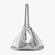 Silver Metallic Leather Clutch Bag | Callie | Pre Fall 18